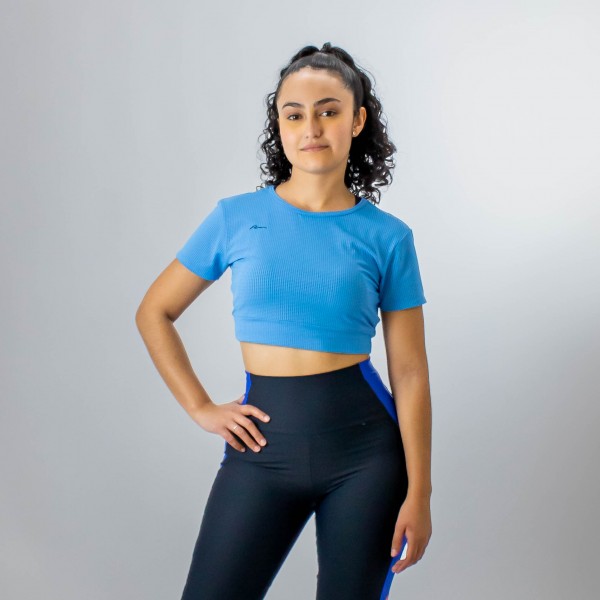 Blusa Cropped Essential Run More Feminino