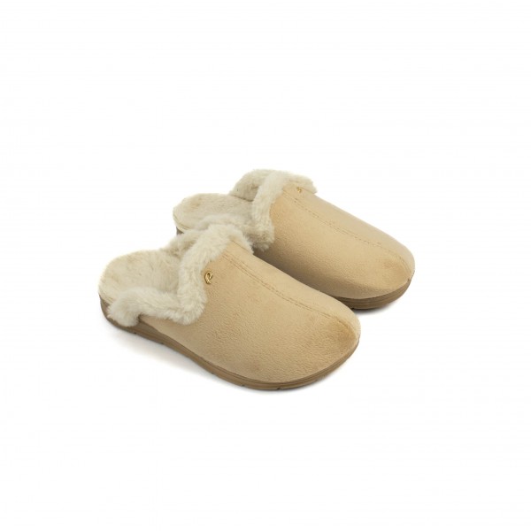 Pantufa Aberto em Tecido Atoalhado Pegada Feminino