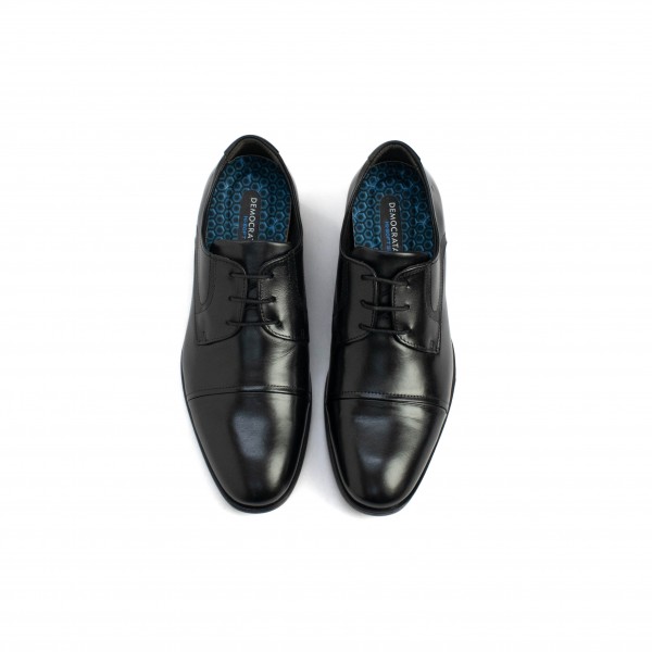 Sapato Casual de Couro Smart Comfort Madison Hi-Soft 32 com Cadarço Democrata Masculino