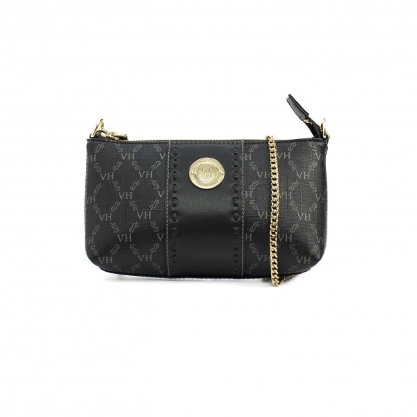 Bolsa Mini Bag Lucky Catena Shoulder Elos Blason Canvas Victor Hugo Feminino