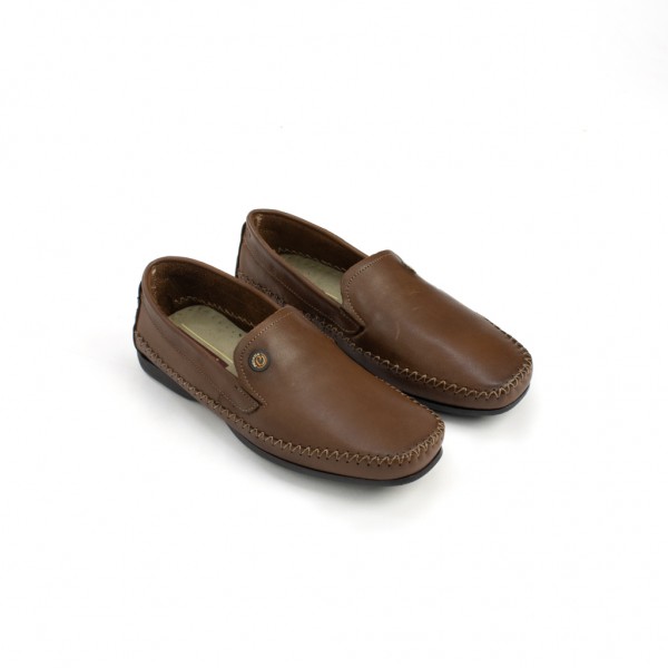 Sapato Mocassim em Couro Anilina Pegada Masculino