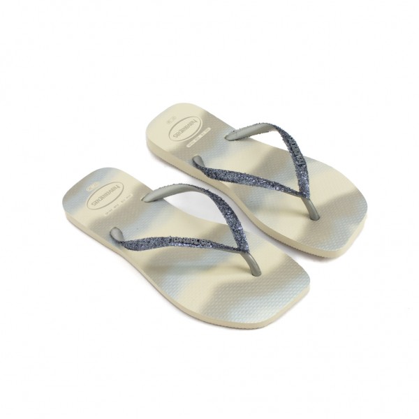 Chinelo de Dedo Slim Square Glitter Glitter Party Havaianas Feminino