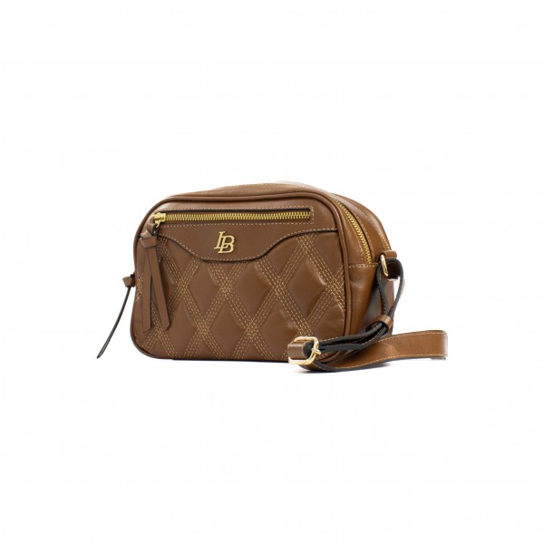Bolsa Tiracolo Manuela em Couro Soft Linea Bella Feminino