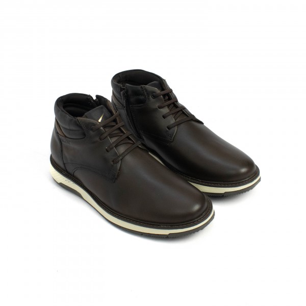 Bota Cano Curto em Couro Wembley Firenze Lux Ferracini Masculino