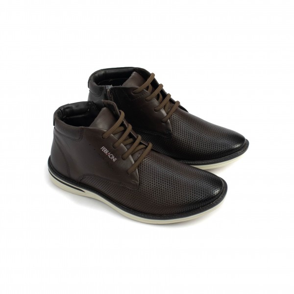 Bota Cano Curto em Couro Monterrey Gold Plus Ferracini Masculino
