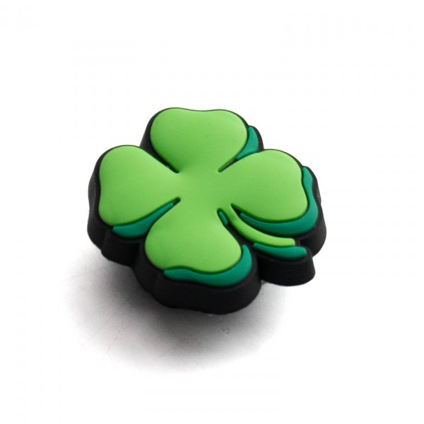 Broche Acessório Jibbitz Trevo de Quatro Folhas Crocs Unissex