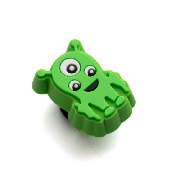 Broche Acessório Jibbitz Monstro Verde Pequeno Crocs Unissex