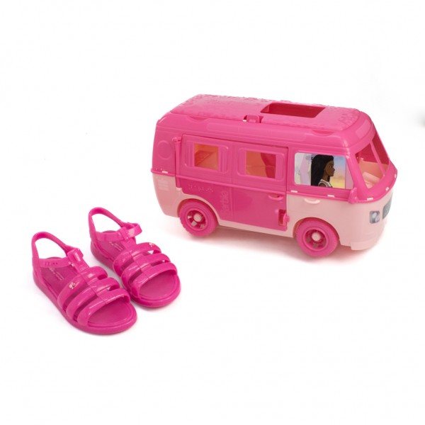 Sandália Rasteira Barbie Road Trip Kids Grendene Infantil