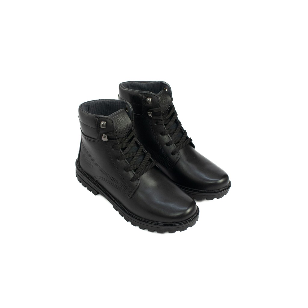 Bota Cano Curto em Couro Pegada Masculino