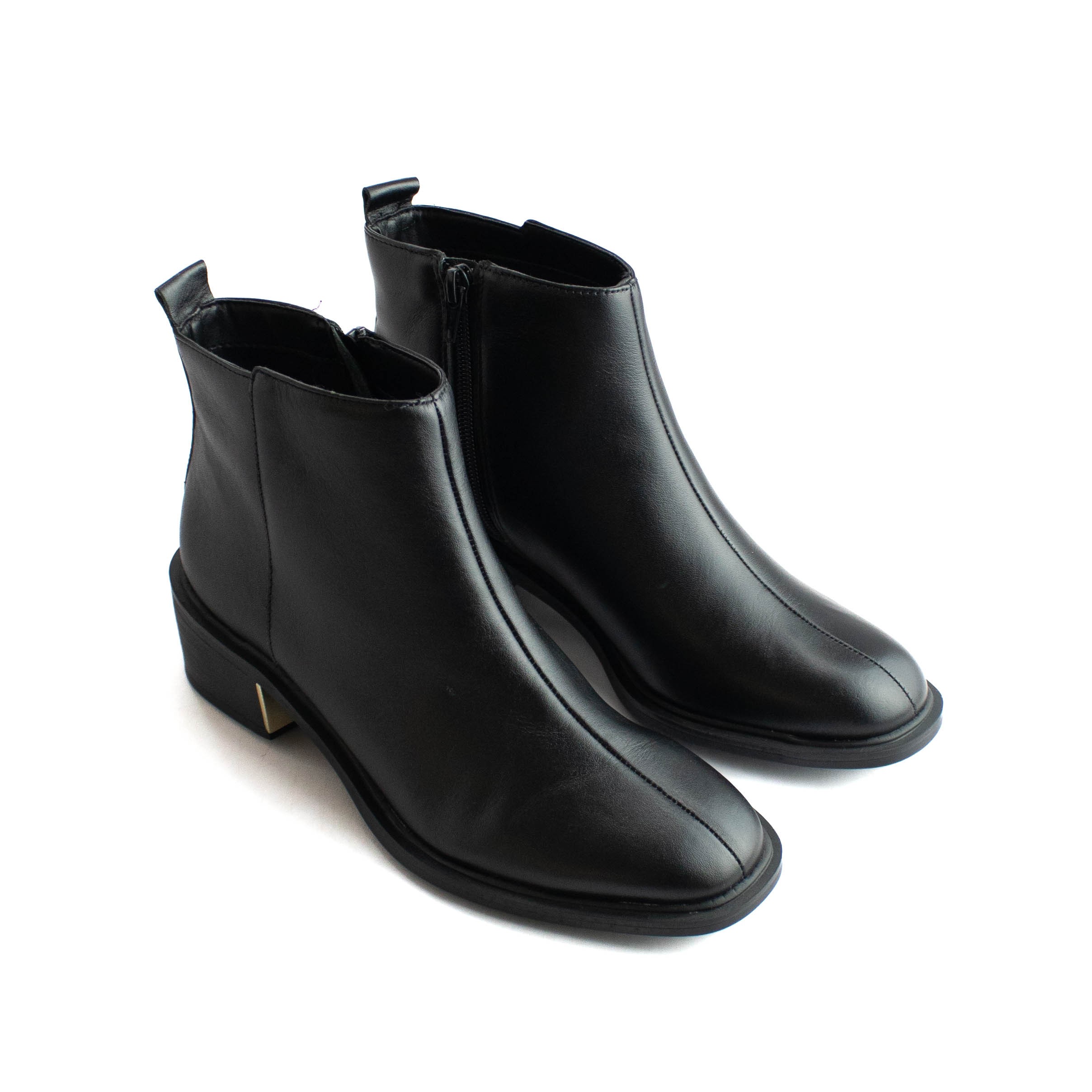 Bota Cano Curto em Couro Jorge Bischoff Feminino