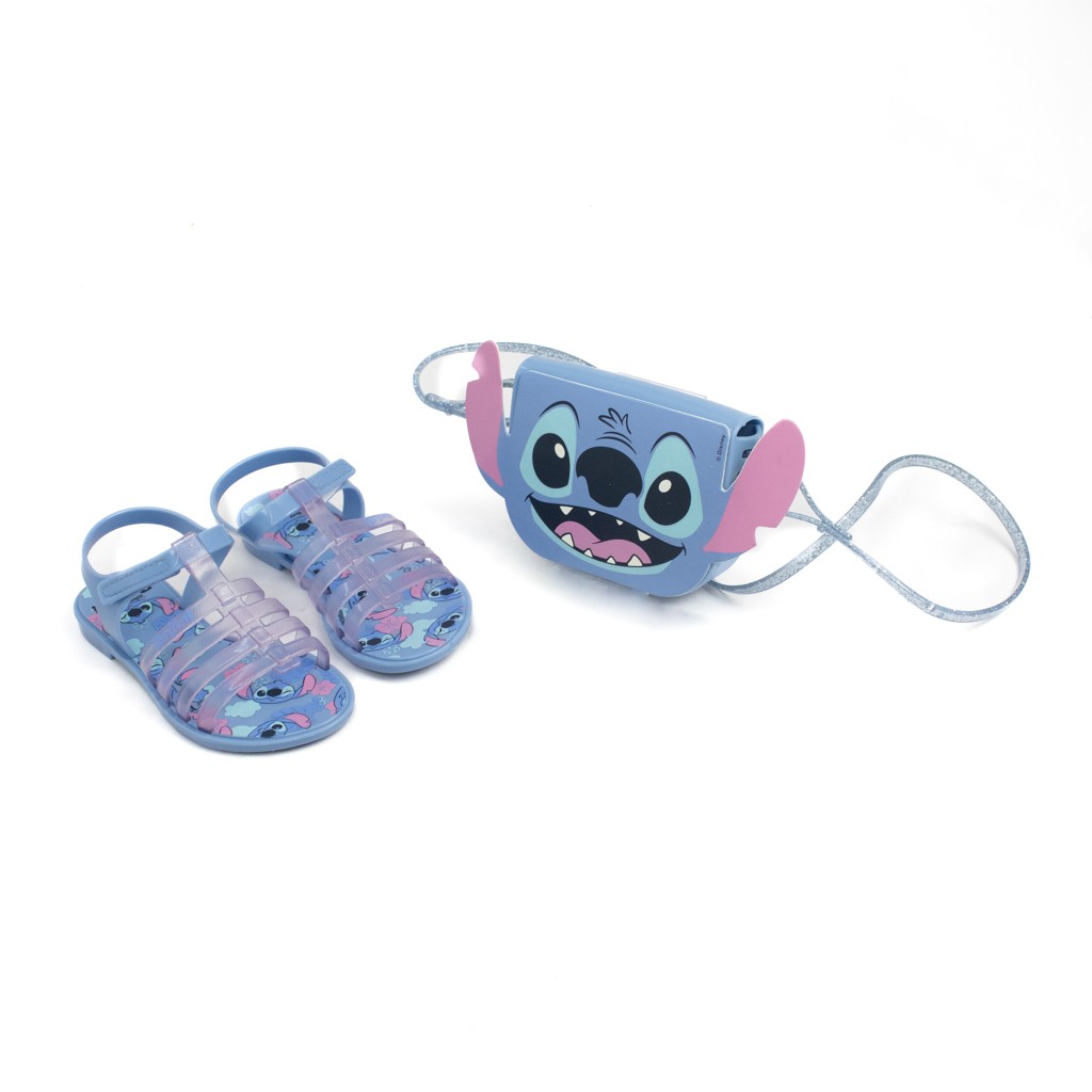 Sandália Rasteira do Stitch Clutch Bag Kids Grendene Infantil Menina