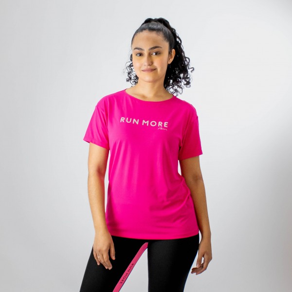 Blusa Manga Curta Power Pace Run More Feminino