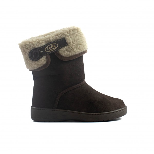 Bota Cano Médio de Lã Leffa Feminino
