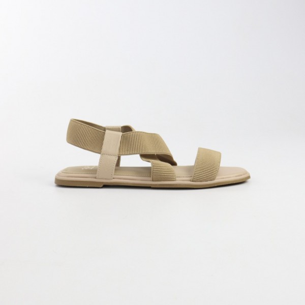 Sandália Rasteira Flat de Tiras Elásticas 365 Soft Feminino