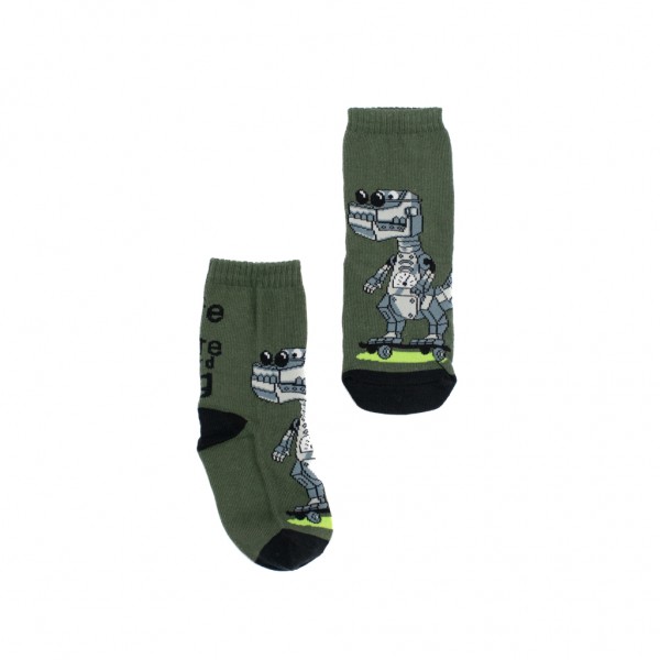Meia Cano Longo Dinossauro Selene Infantil
