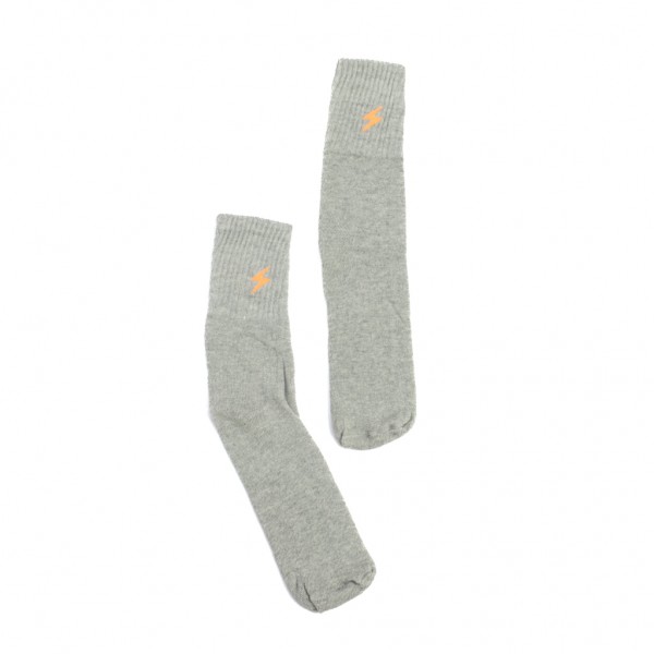 Meia Cano Longo Raio Cinza Mescla Selene Masculino