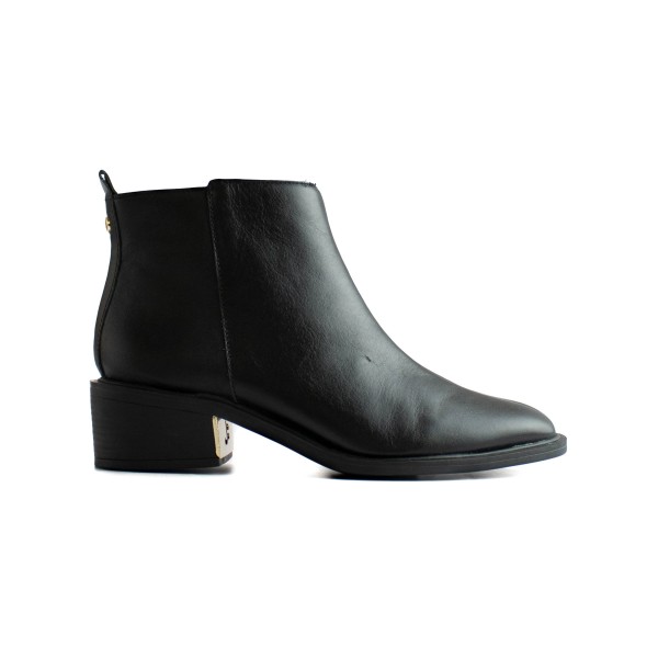 Bota Cano Curto em Couro Jorge Bischoff Feminino