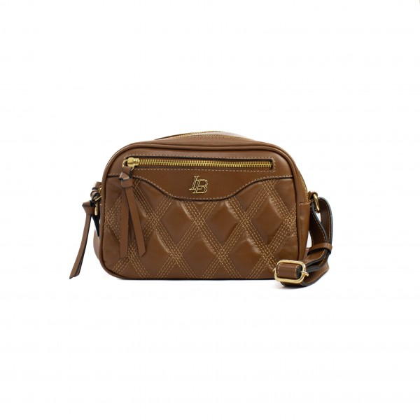 Bolsa Tiracolo Manuela em Couro Soft Linea Bella Feminino
