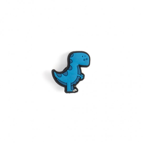 Broche Charms Boys Rule Blue Dino Crocs Unissex