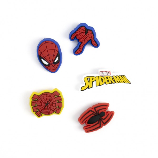 Broche Charms Jibbitz Spider Man 5 Pack Crocs Unissex