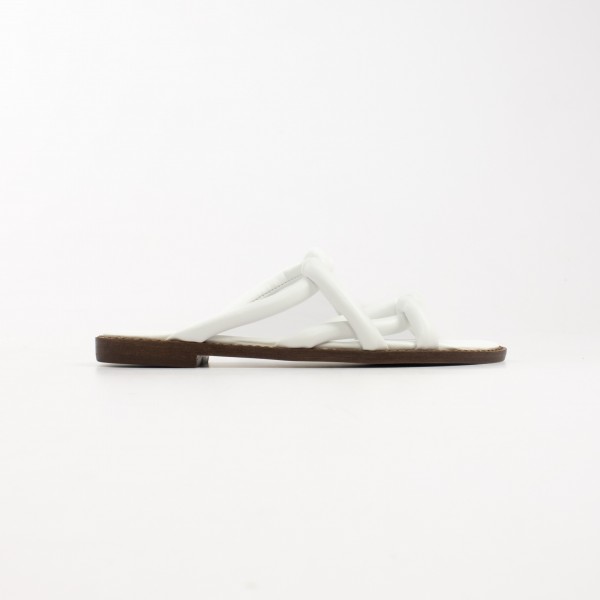 Chinelo Rasteira Flat Tanya com Tiras Puffy Torcidas Schutz Feminino