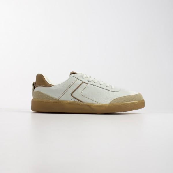 Tênis Casual em Couro Floater com Detalhes de Camurça Loucos & Santos Feminino