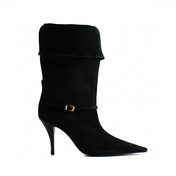 Bota Cano Médio Rudy Buckle Camurça Schutz Feminino