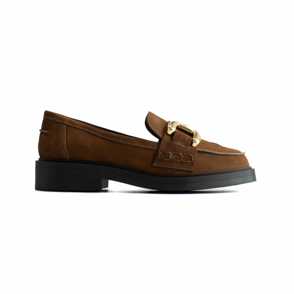 Sapato Loafer em Couro Dylan Chain Schutz Feminino