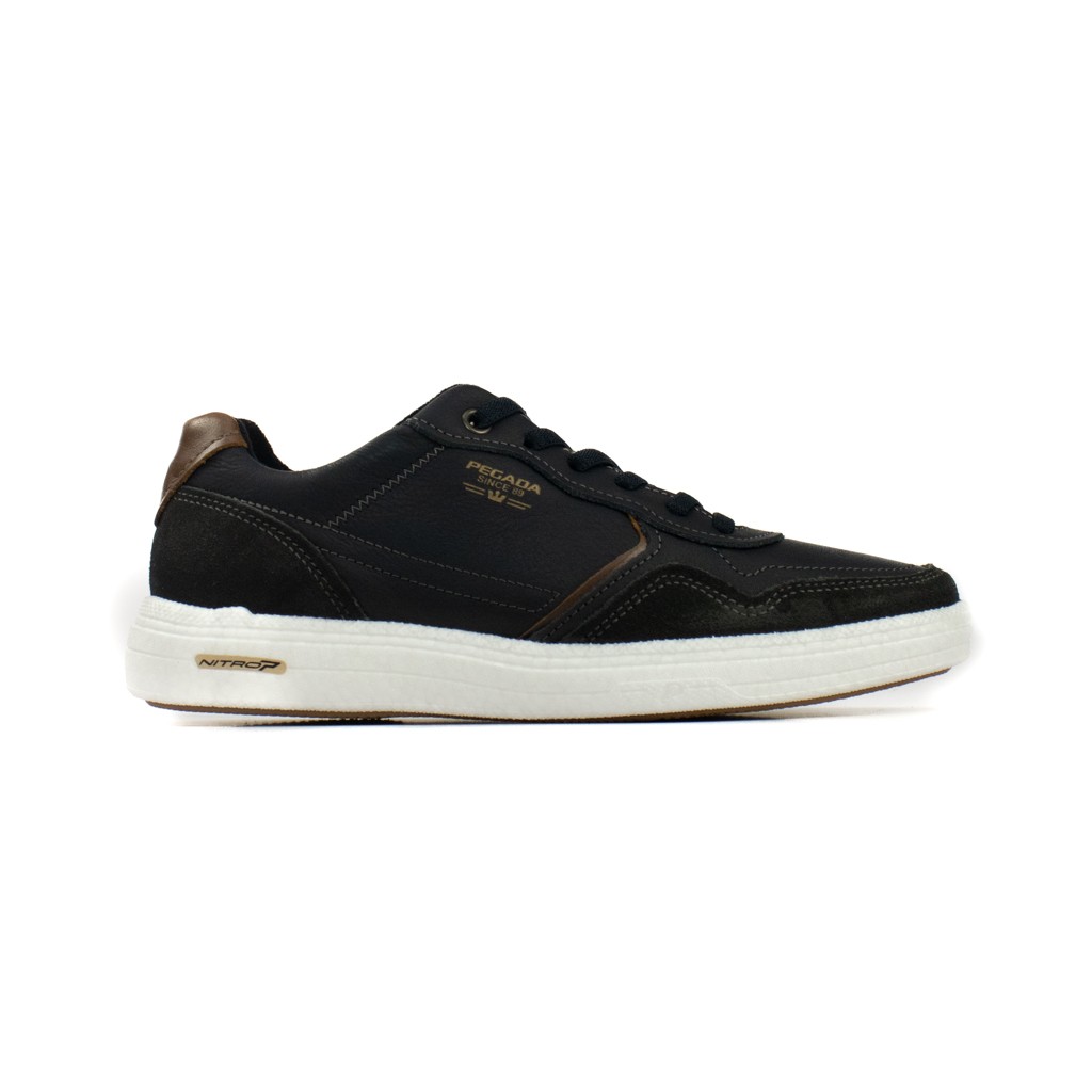 Tênis Casual em Couro Pegada Masculino
