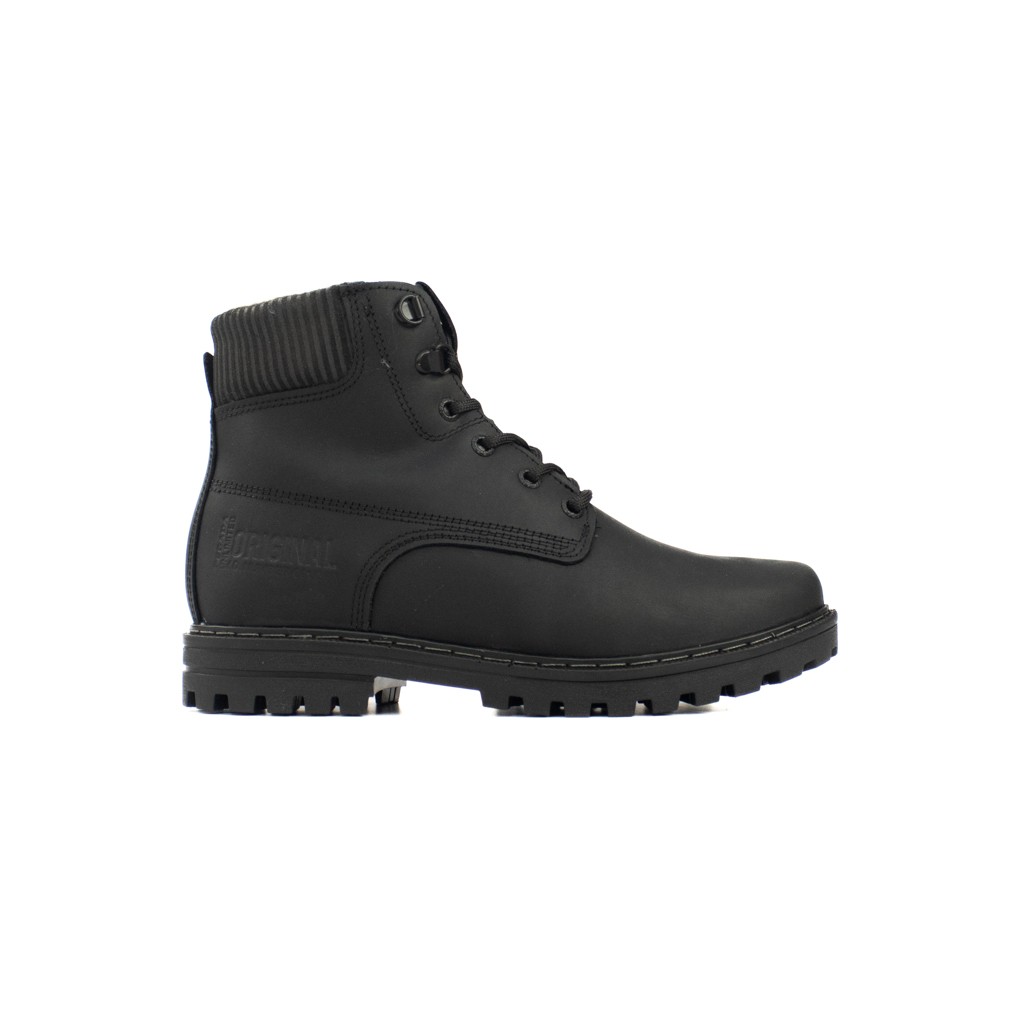 Bota Cano Curto em Couro Pegada Masculino