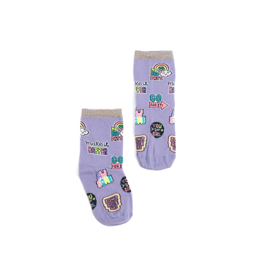 Meia Cano Longo No Bad Days Selene Infantil