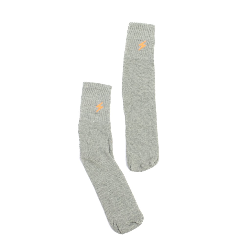 Meia Cano Longo Raio Cinza Mescla Selene Masculino