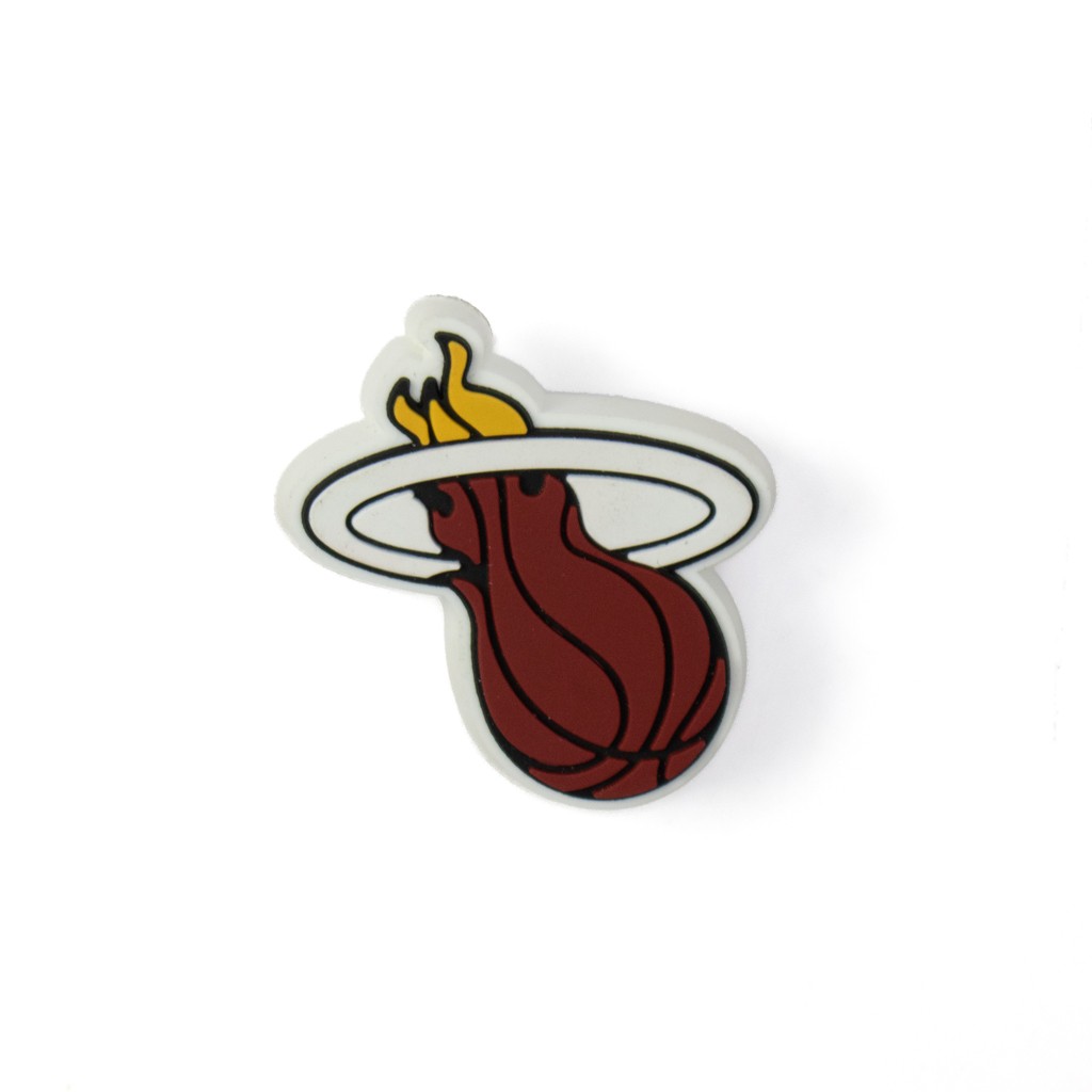 Broche Charms Jibbitz NBA Miami Heat Logo Crocs Unissex